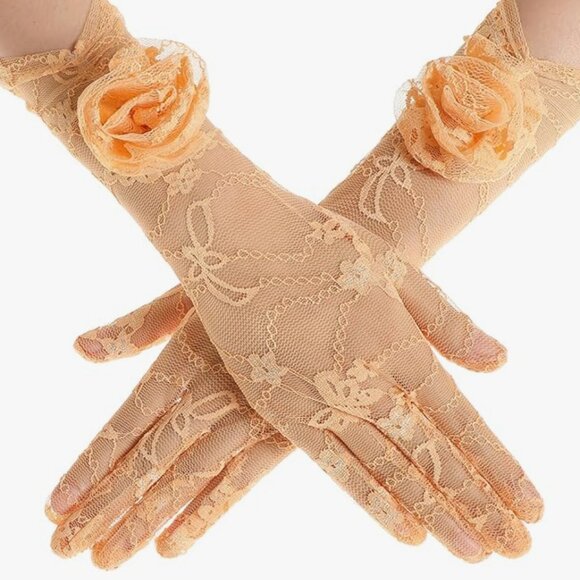 Floral Opera Gloves - Picture 3 of 6